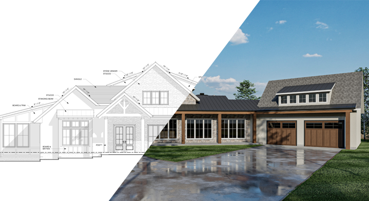 Turn Plans Into<br>Renderings
